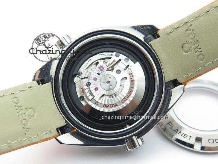 0214 Reliable Planet Ocean Professional SS V6F 37mm Ladies Orange Bezel On Orange Leather Strap A 8255